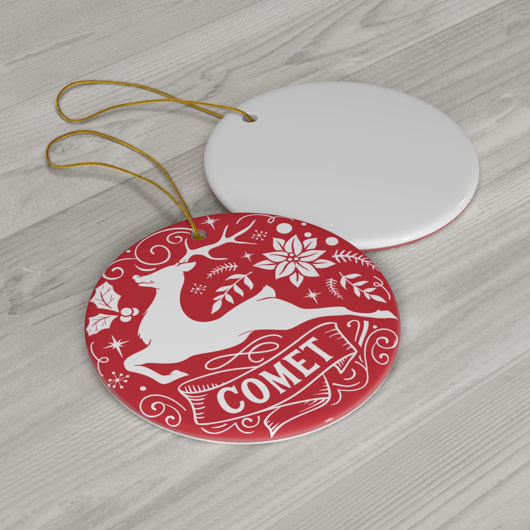 Comet Ceramic Disc Ornament          Item #7299553