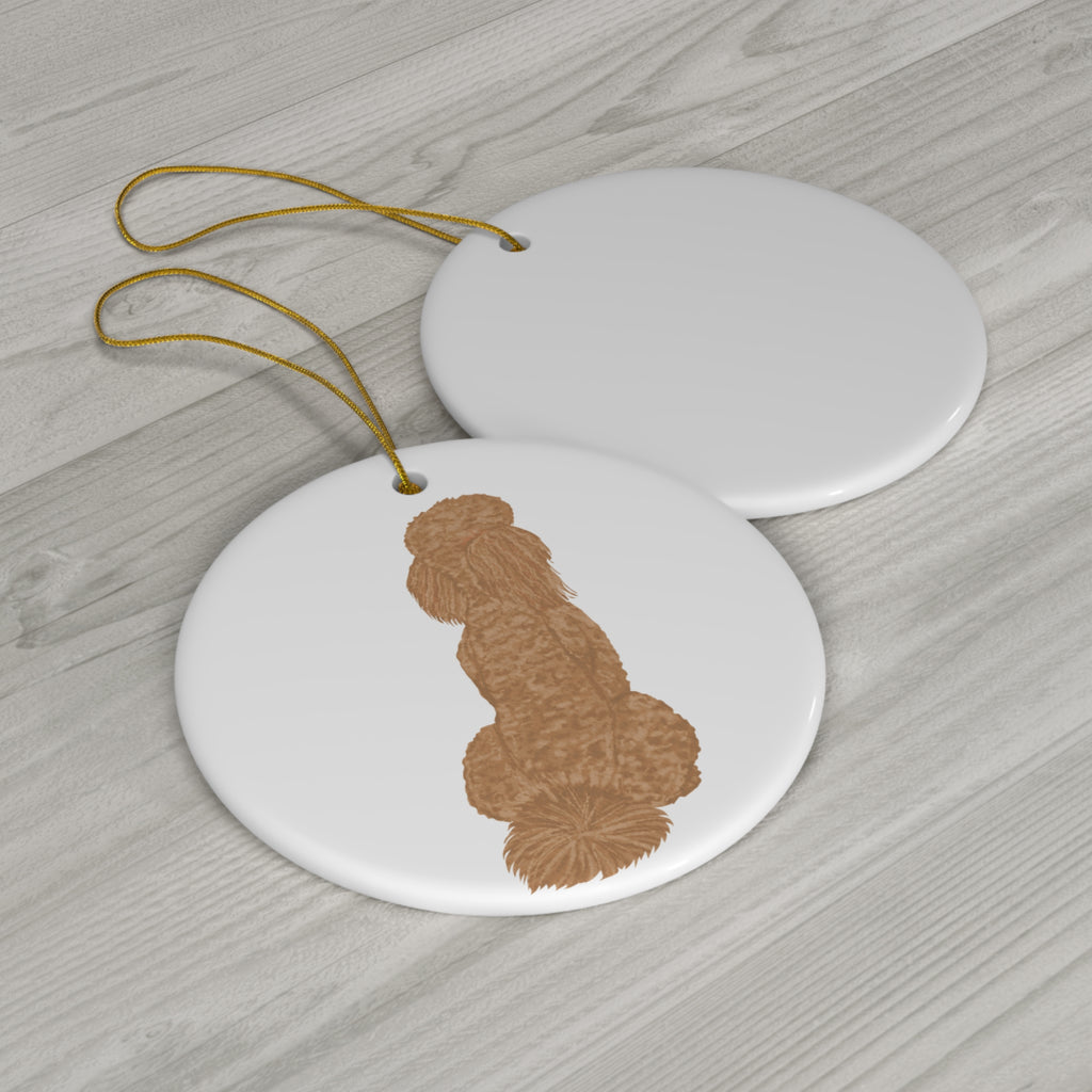 Dog Ceramic Disc Ornament           Item #6208279