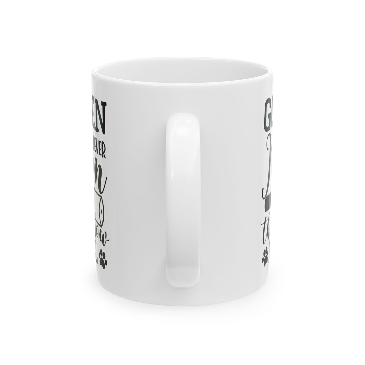 Golden Retriever Mom Coffee Mug – "Golden Retriever Mom" Paw Print Ceramic Mug 11oz   Item #329626