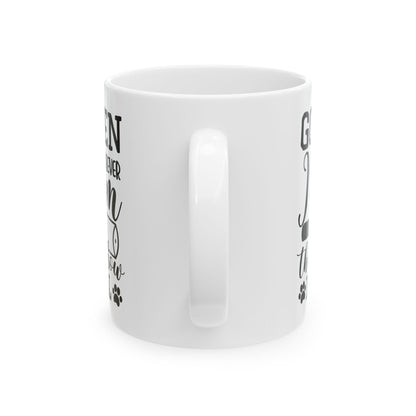 Golden Retriever Mom Coffee Mug – "Golden Retriever Mom" Paw Print Ceramic Mug 11oz   Item #329626
