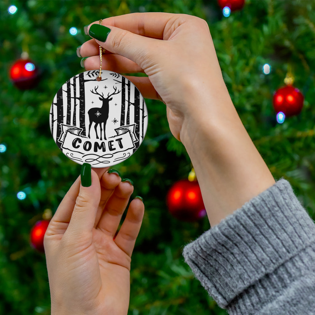 Comet Ceramic Disc Ornaments          Item #191314