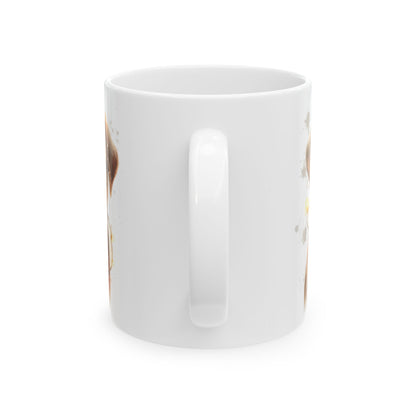 Festive Boxer Dog In Lights Christmas Ceramic Mug 11oz   Item #599698