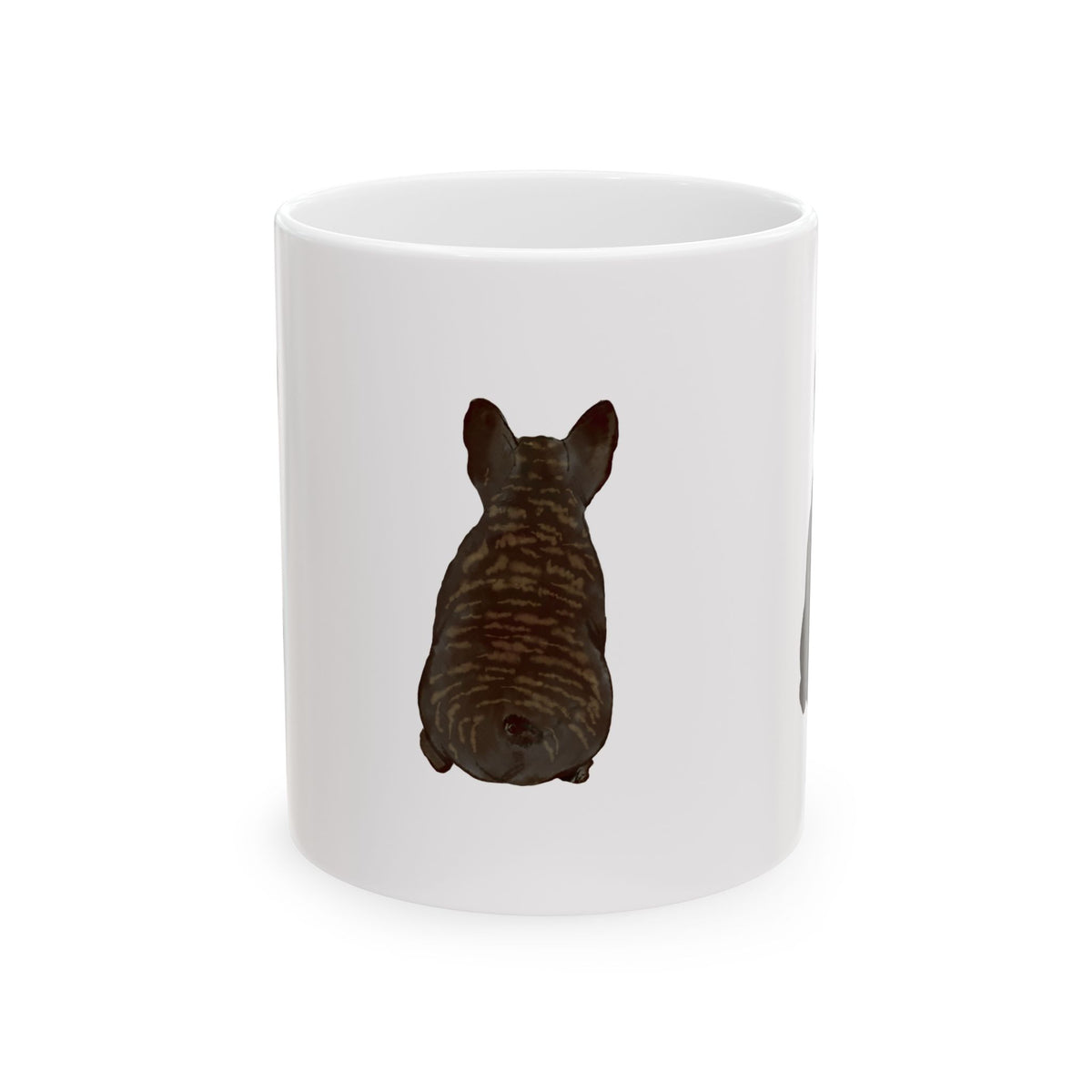 Dog Silhouette Mug – Back View Ceramic Coffee Cup 11oz    Item #30912