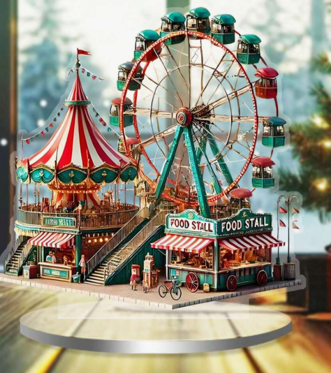 Vintage Christmas Carnival Figurine By Santa's Creations