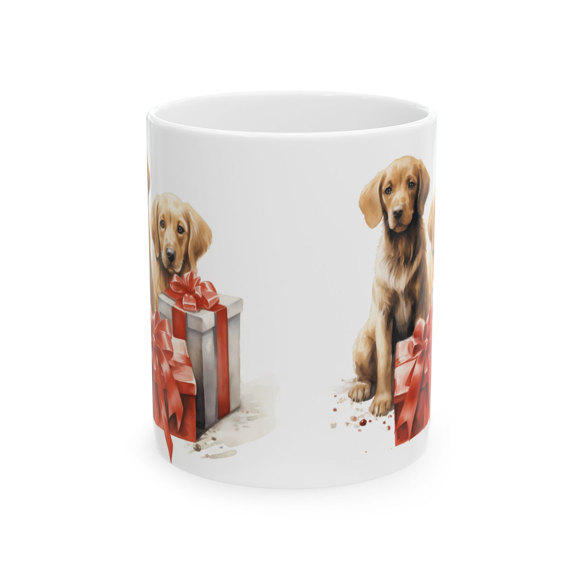 Festive Dogs Christmas Mug with Presents 11oz  Item #751011
