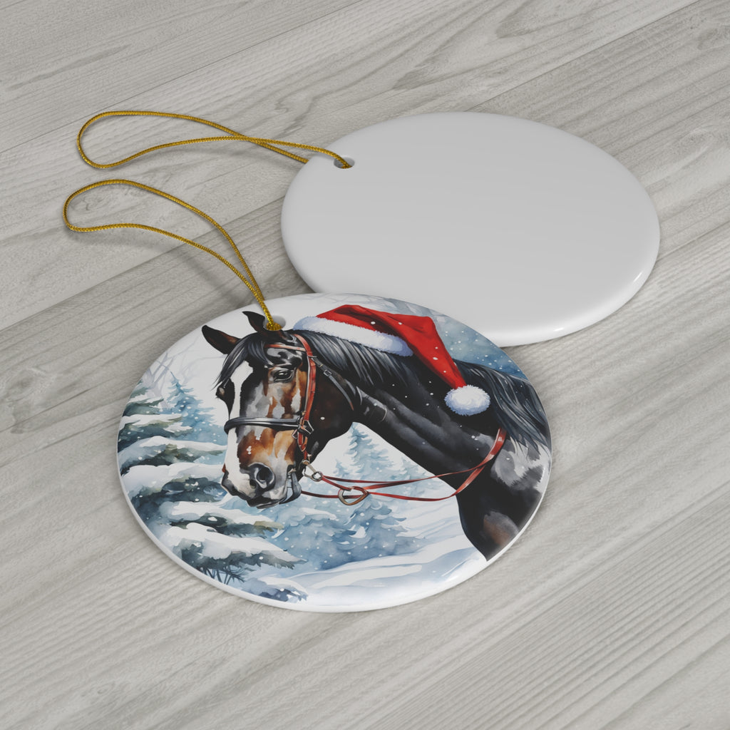 Ceramic Ornament - Horse Christmas      Item #4567139 - Buckshot's Bargain Barn