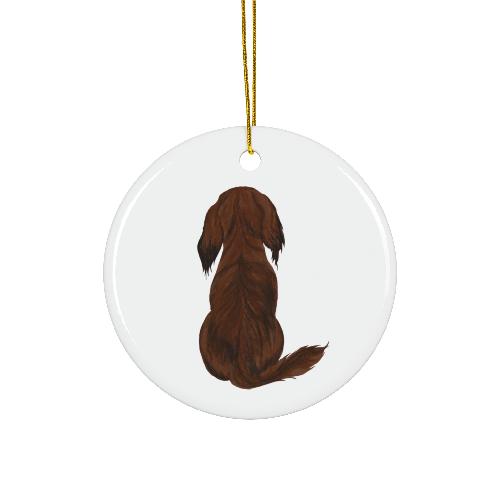 Dog Ceramic Disc Ornament         Item #1004424