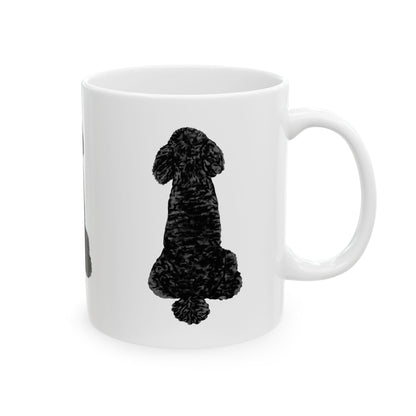Dog Silhouette Mug – Back View Ceramic Coffee Cup 11oz    Item #415299