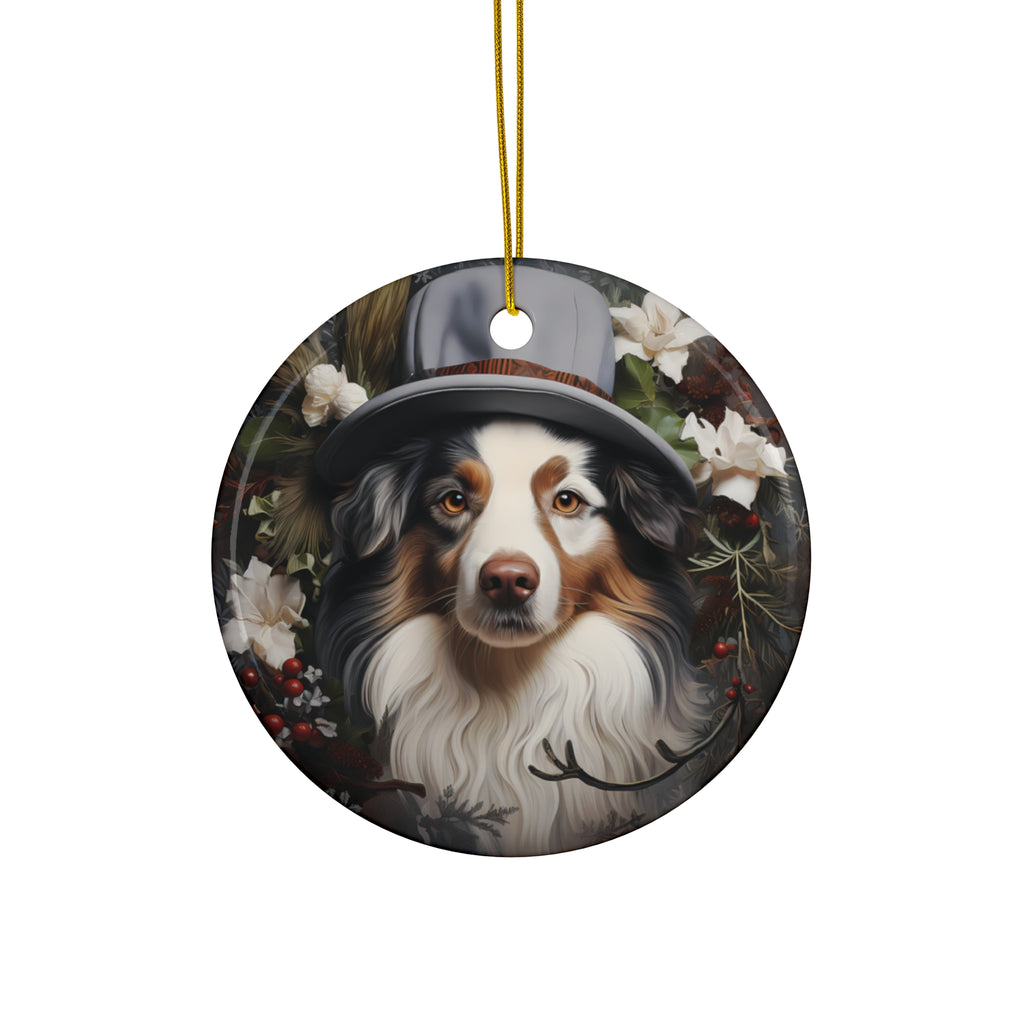 Dog Ceramic Disc Ornament          Item #3605096