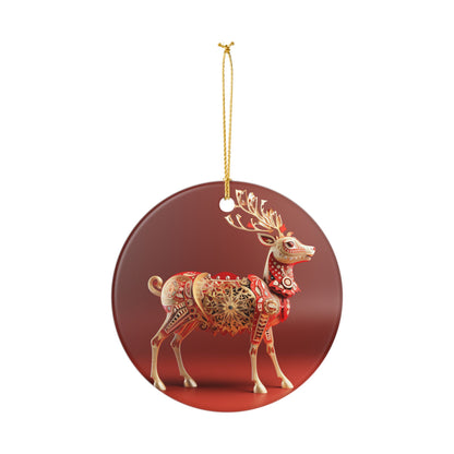 Ornament – Ornate Reindeer Christmas Tree Decoration   Item #749806