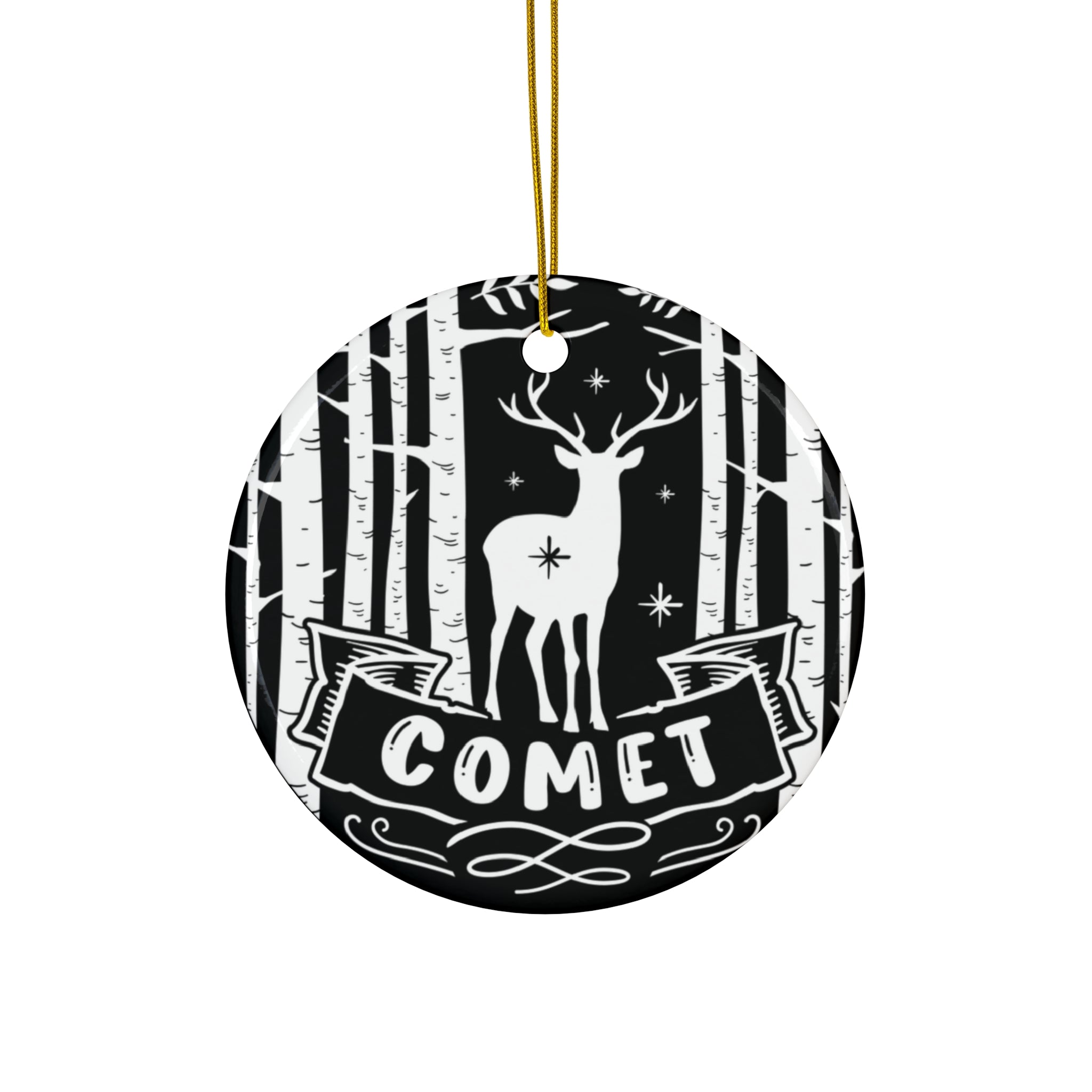 Comet Ceramic Disc Ornament        Item #3882835