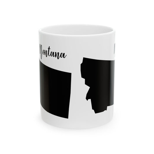 Montana State Silhouette Ceramic Mug – 11oz    Item #369116
