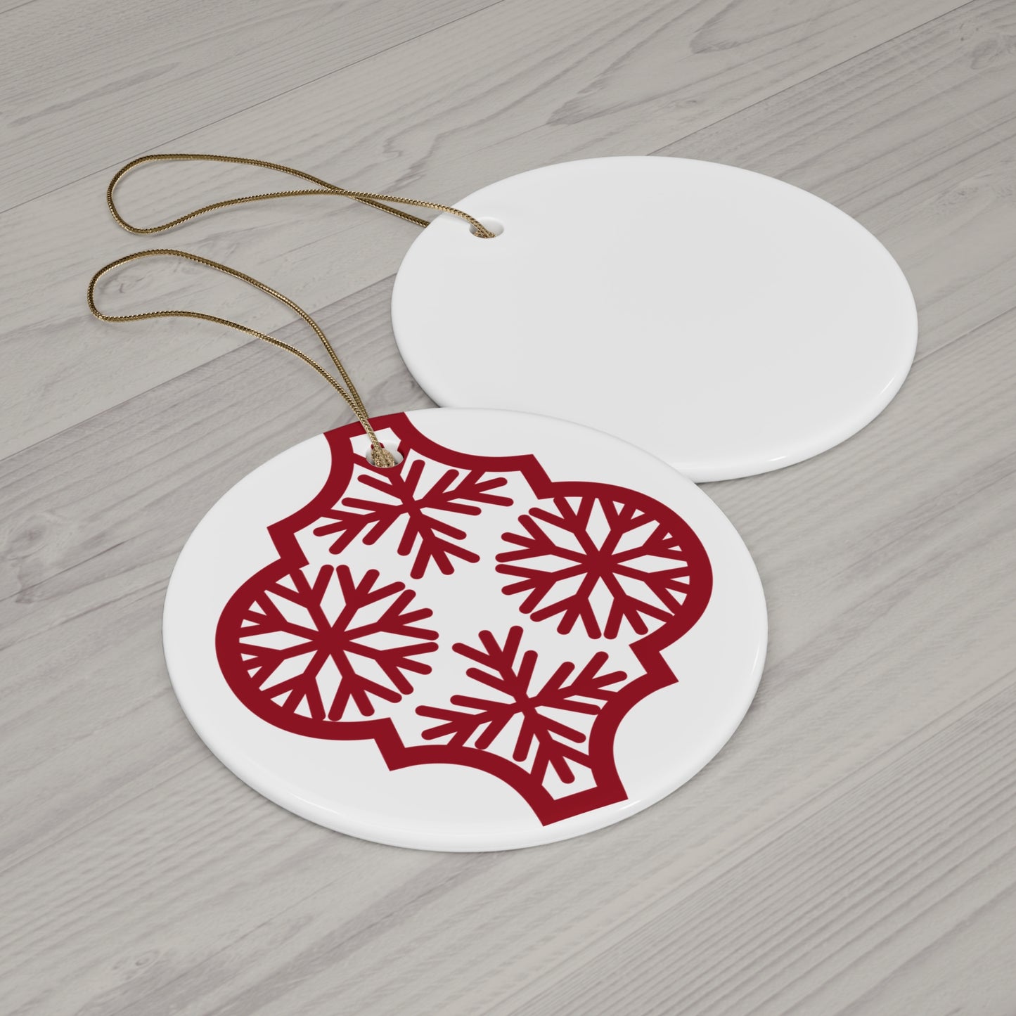 Arabesque Ceramic Disc Ornament      Item #5295935