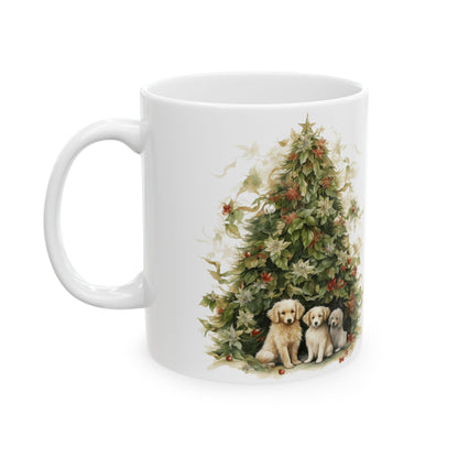 Christmas Puppy Holiday Ceramic Mug 11oz  Item #12519