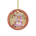 Gingerbread Woman Ceramic Disc Ornament       Item #1650303