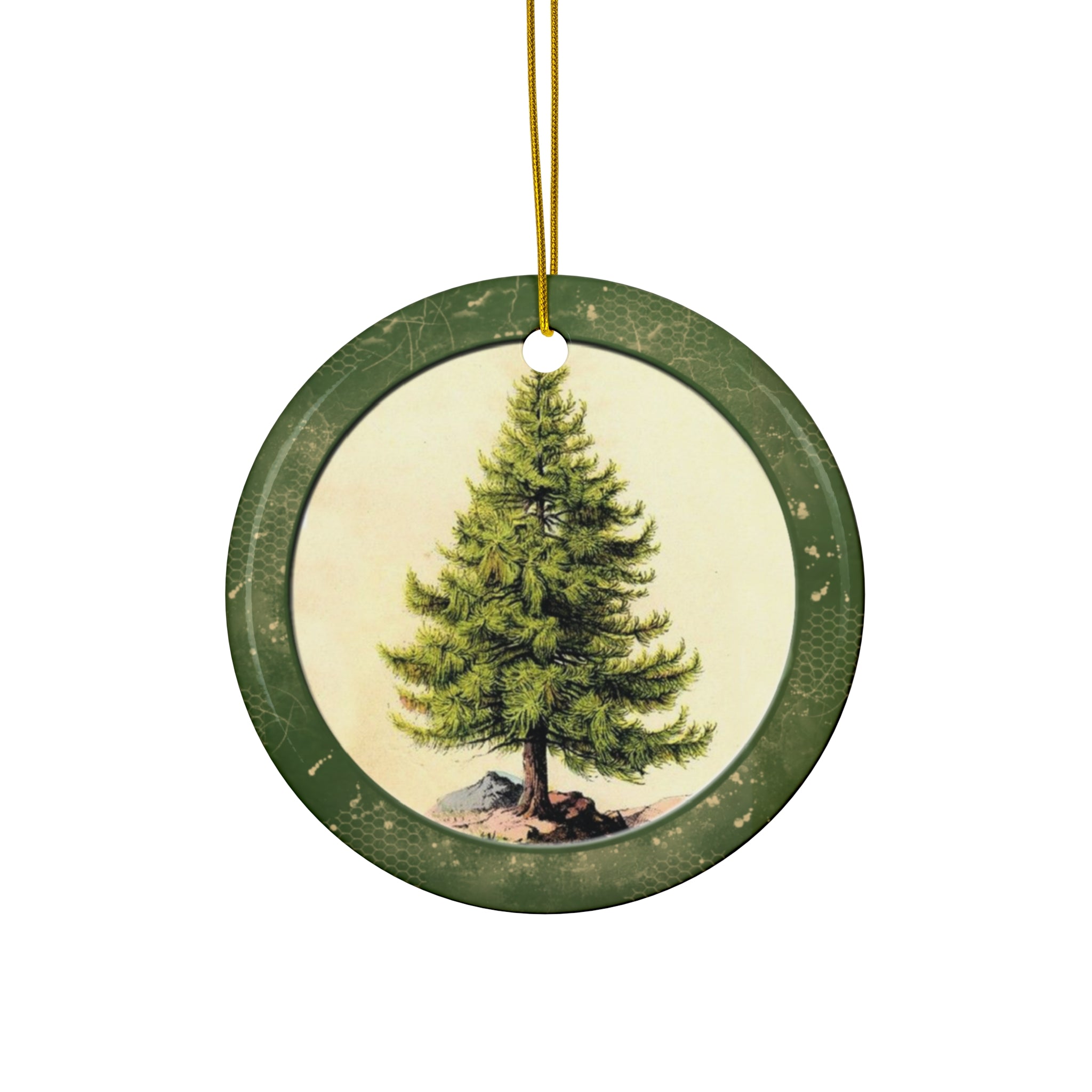 Christmas Tree Ceramic Disc Ornament            Item #5935331