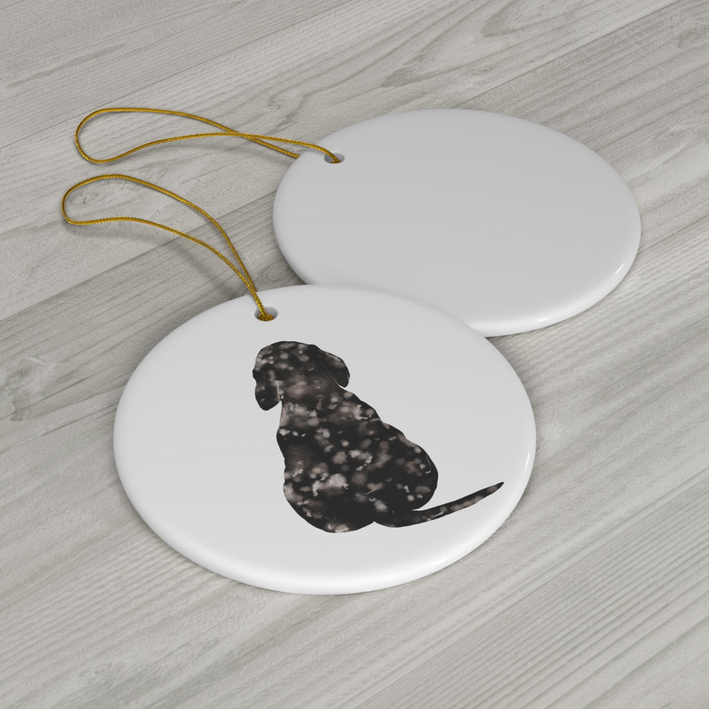 Dog Ceramic Disc Ornament      Item #4444204