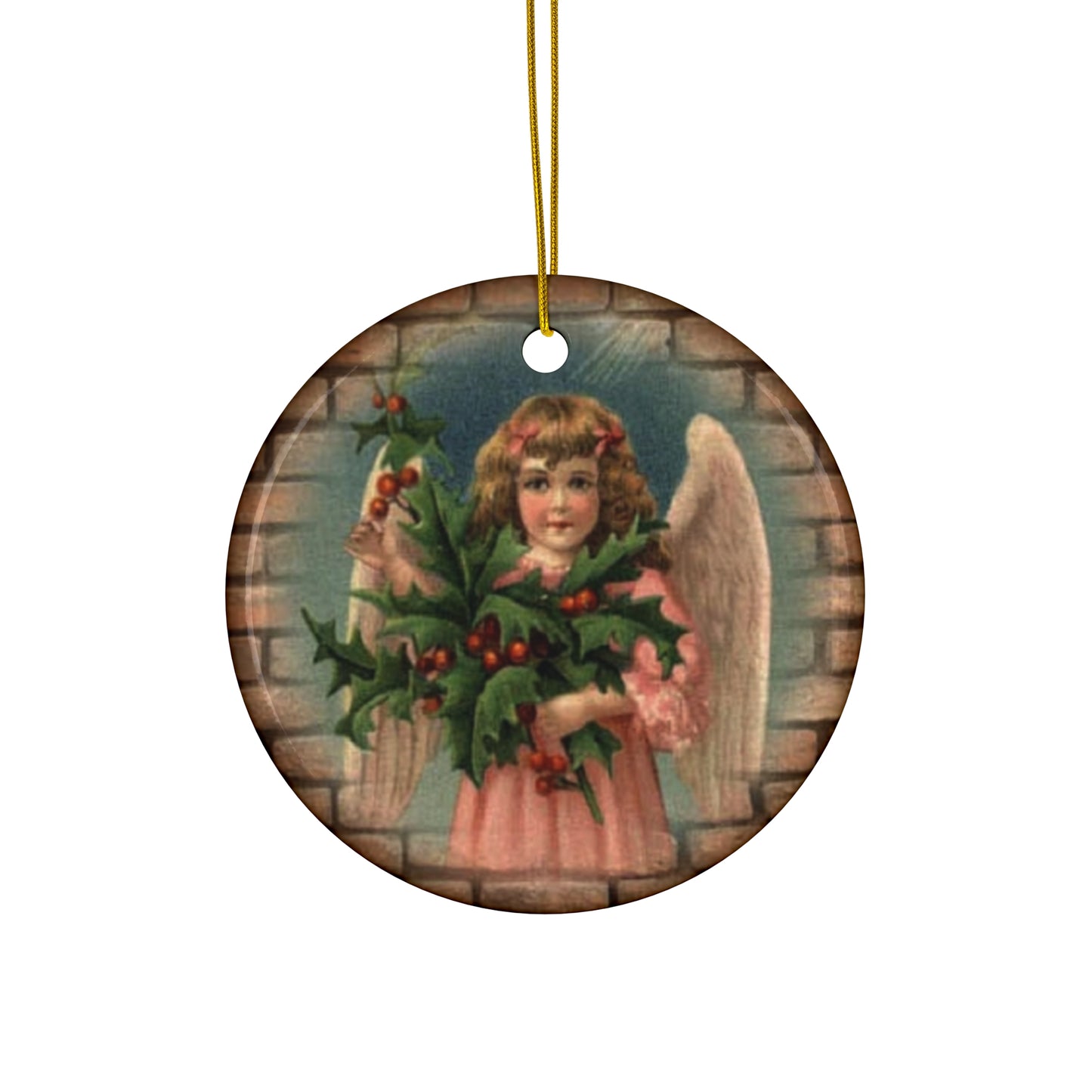 Angel Ceramic Disc Ornament           Item #6892503