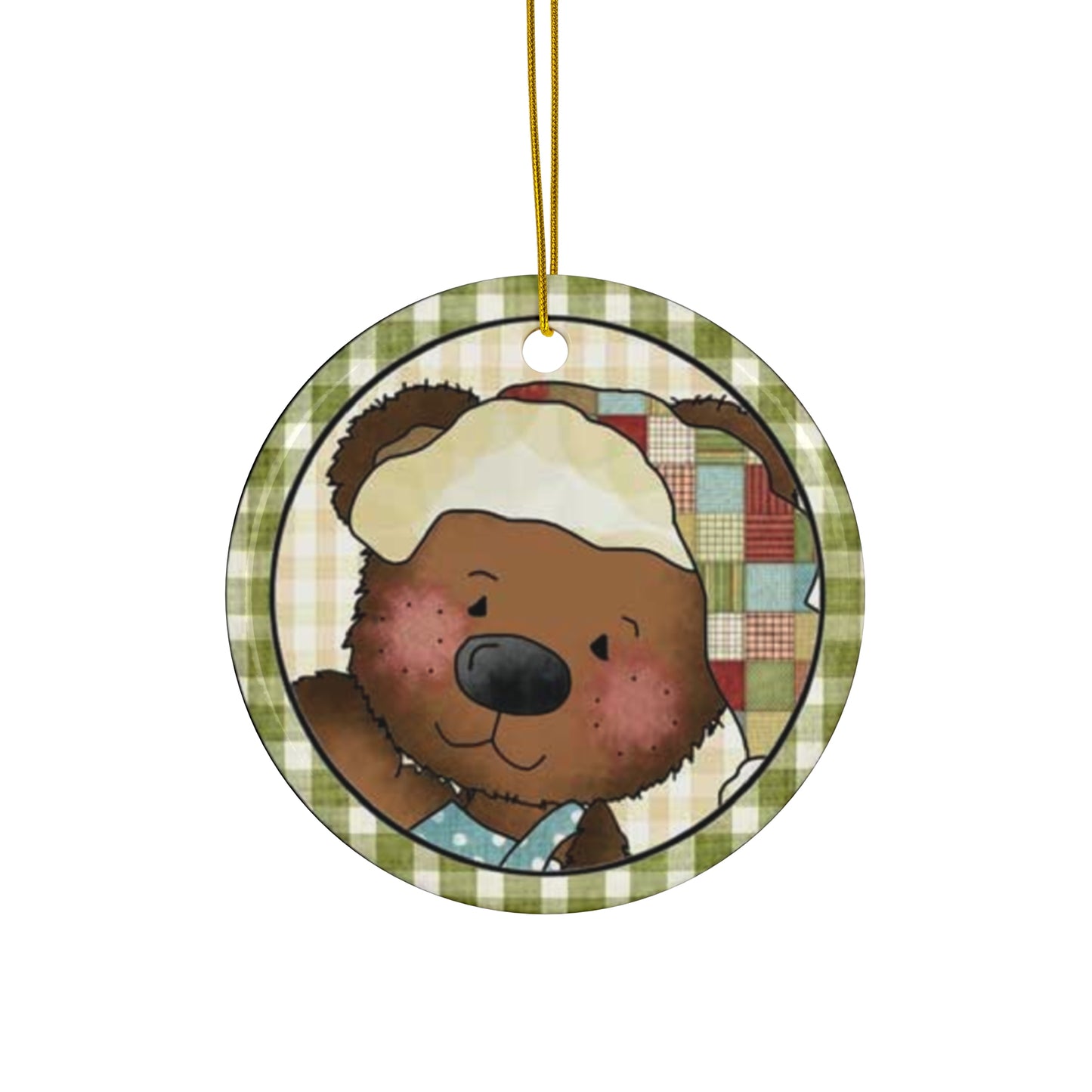 Bear Ceramic Disc Ornament         Item #8899252