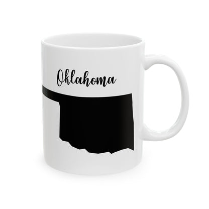 Oklahoma State Silhouette Ceramic Mug – 11oz    Item #753224