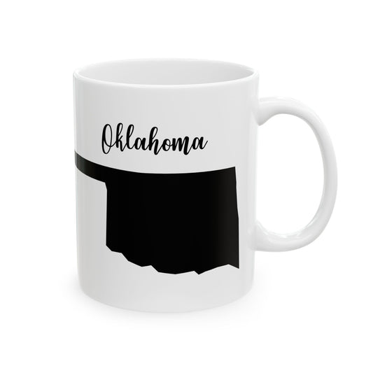Oklahoma State Silhouette Ceramic Mug – 11oz    Item #753224