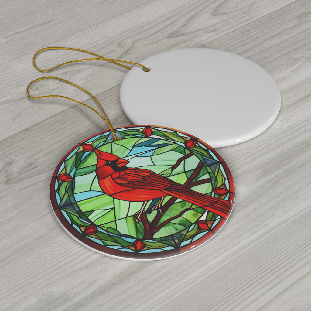Christmas Cardinal Ceramic Ornament         Item #505757 - Buckshot's Bargain Barn