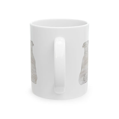Dog Silhouette Mug – Back View Ceramic Coffee Cup 11oz    Item #61782