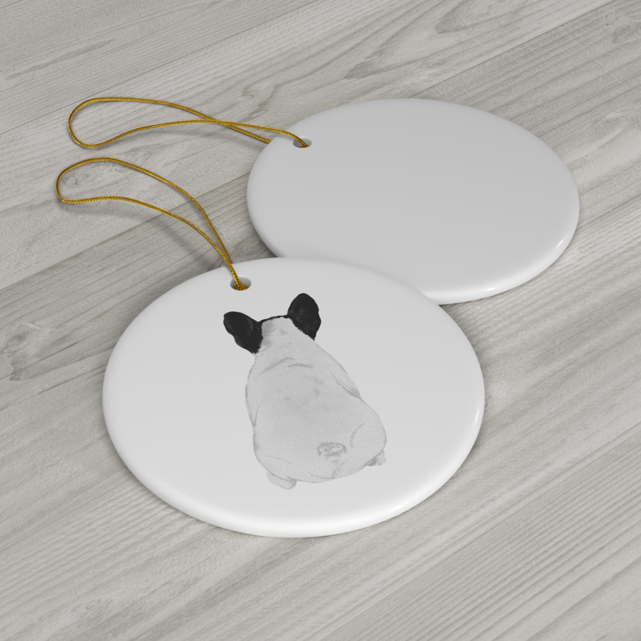 Dog Ceramic Disc Ornament       Item #6573438