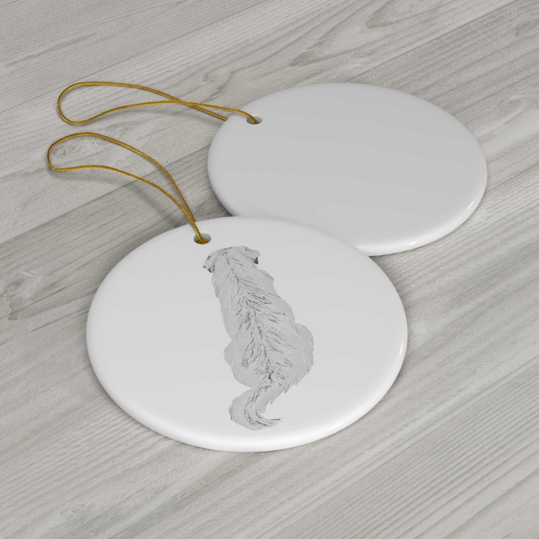 Dog Ceramic Disc Ornament          Item #5421874