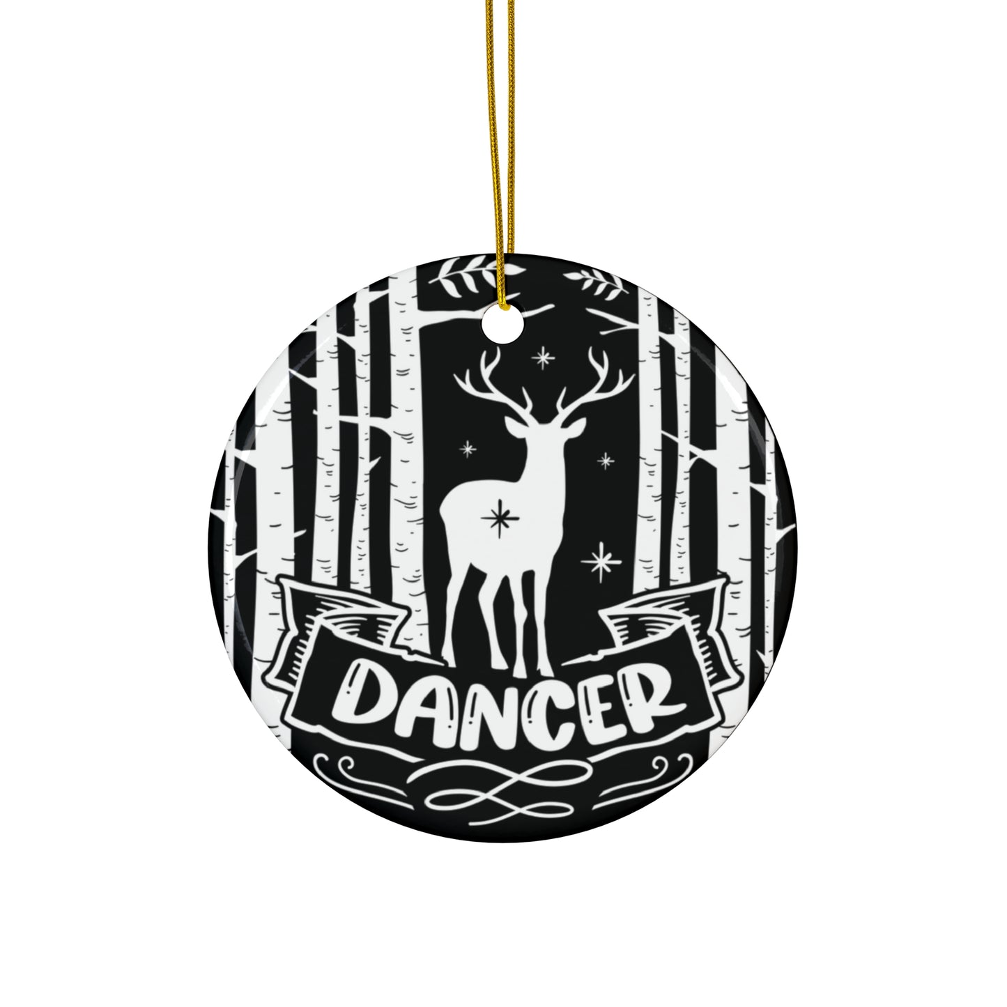 Dancer Ceramic Disc Ornament           Item #6526408