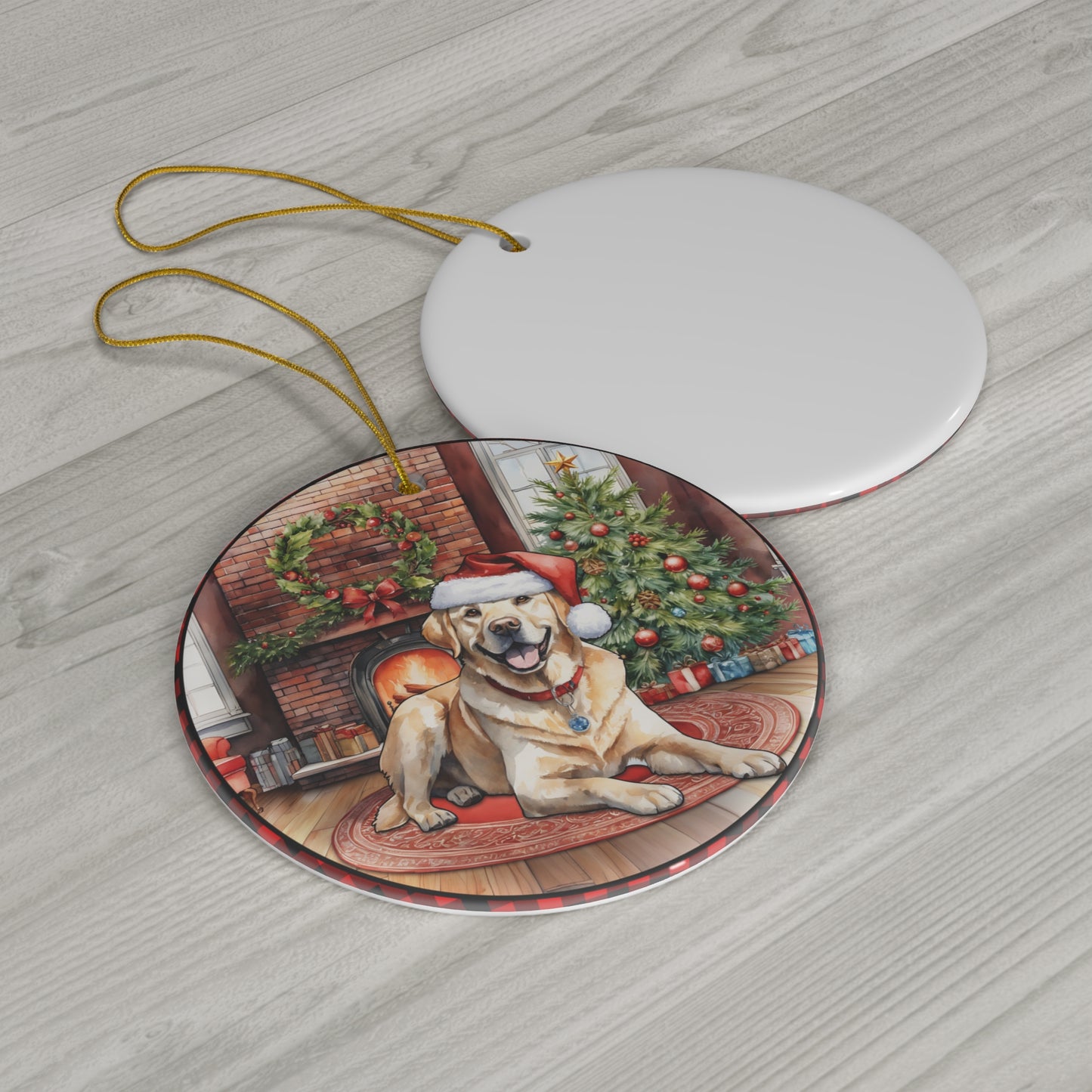 Ceramic Ornament - Labrador Retriever Christmas Dog       Item #1132527