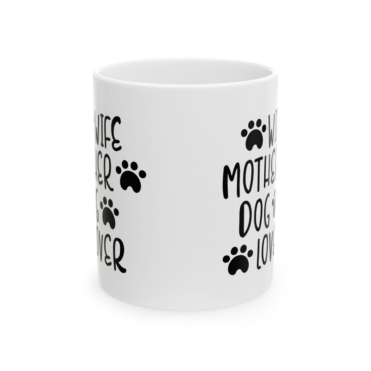 Dog Lover Ceramic Mug – “Mother of Dogs” Paw Print Coffee Cup 11oz    Item #568241