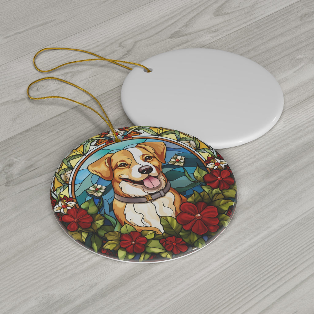 Dog Ceramic Disc Ornament       Item #9356835