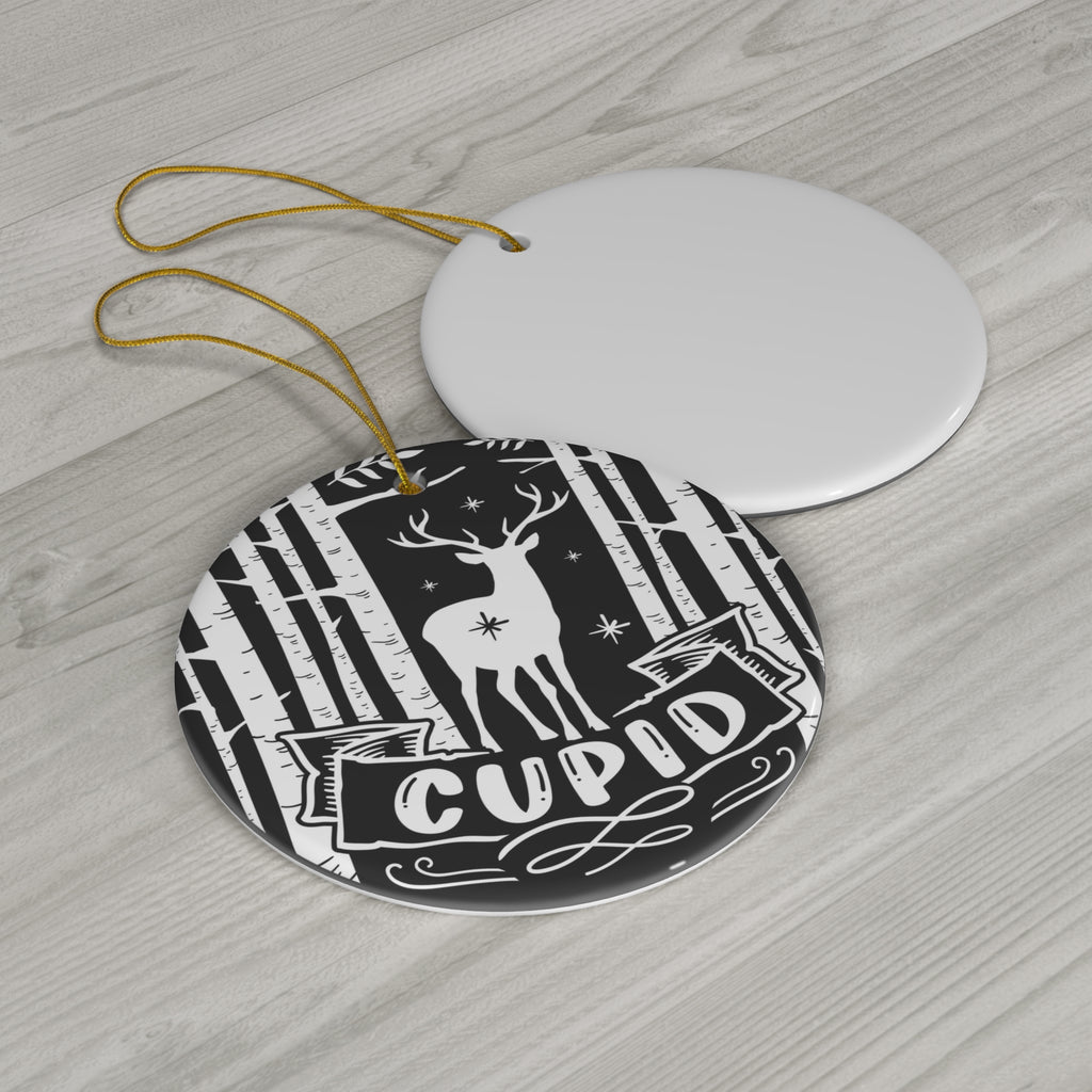 Cupid Ceramic Disc Ornament           Item #2337191