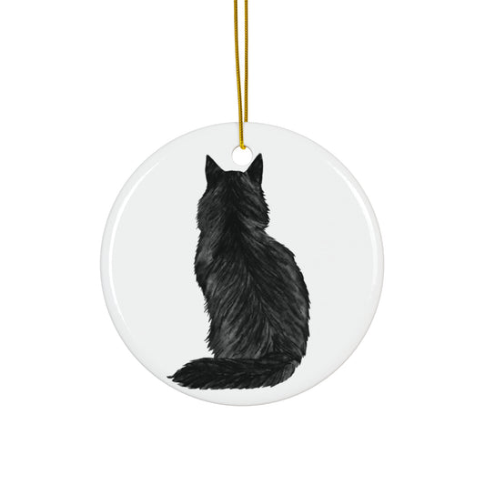 Cat Ceramic Disc Ornament         Item #5741307