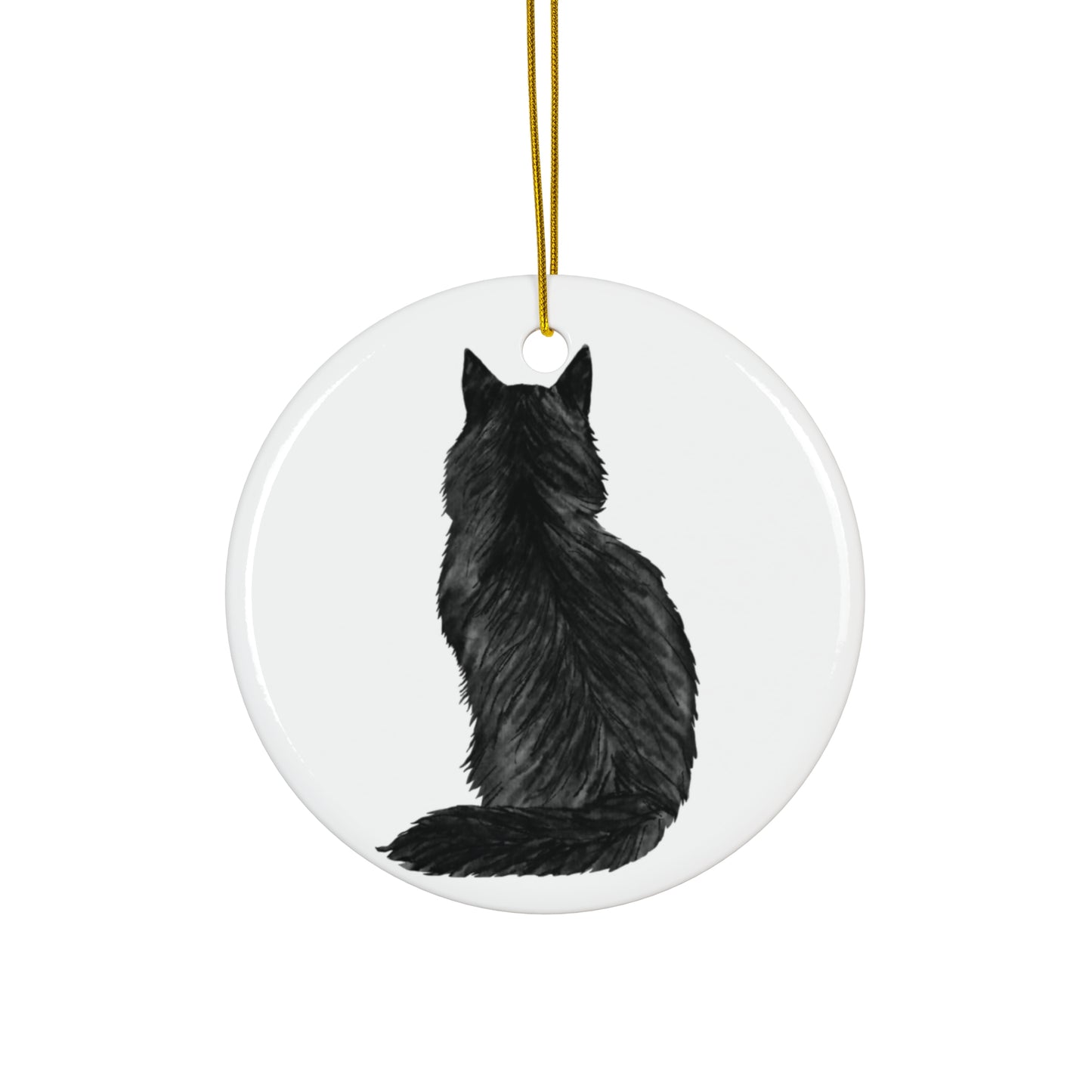 Cat Ceramic Disc Ornament         Item #1281152