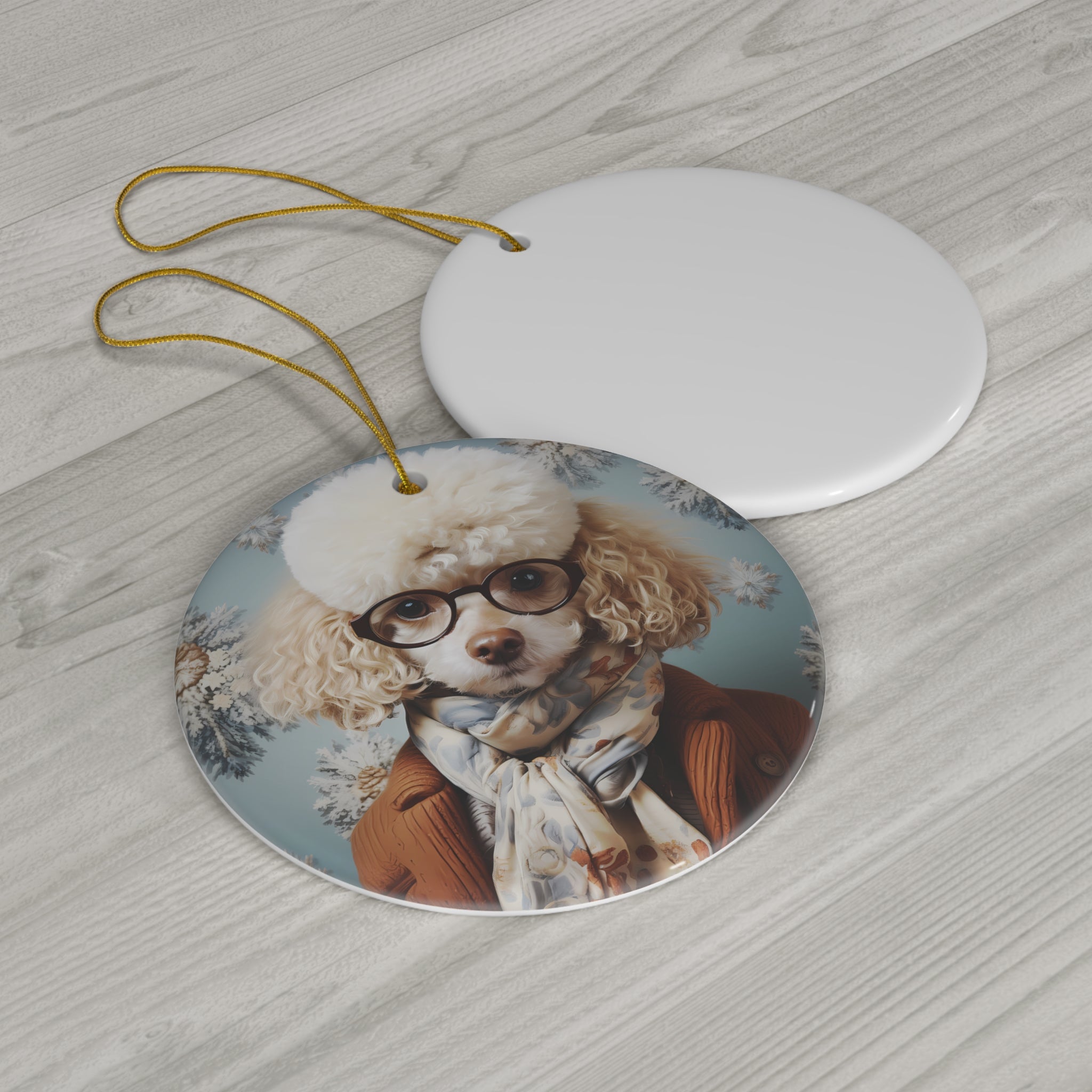 Dog Ceramic Disc Ornament            Item #5319668
