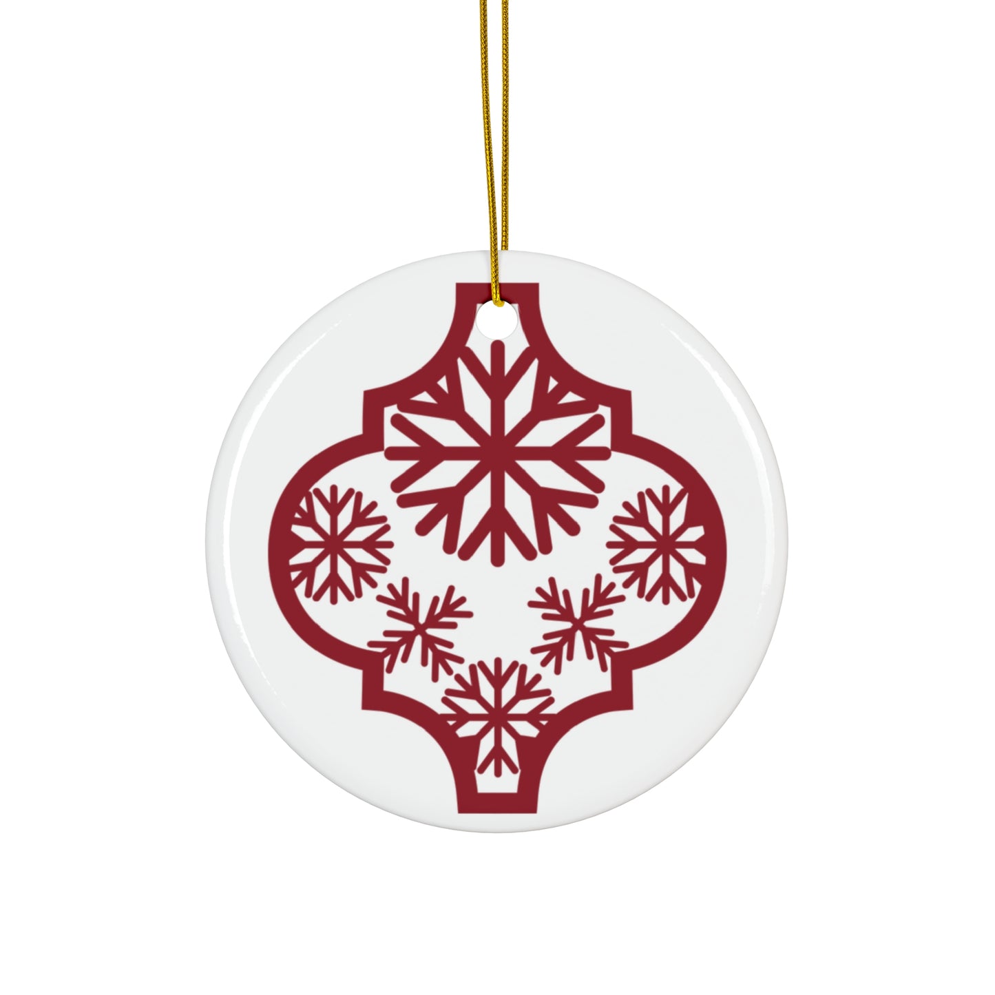 Arabesque Ceramic Disc Ornament     Item #6654388