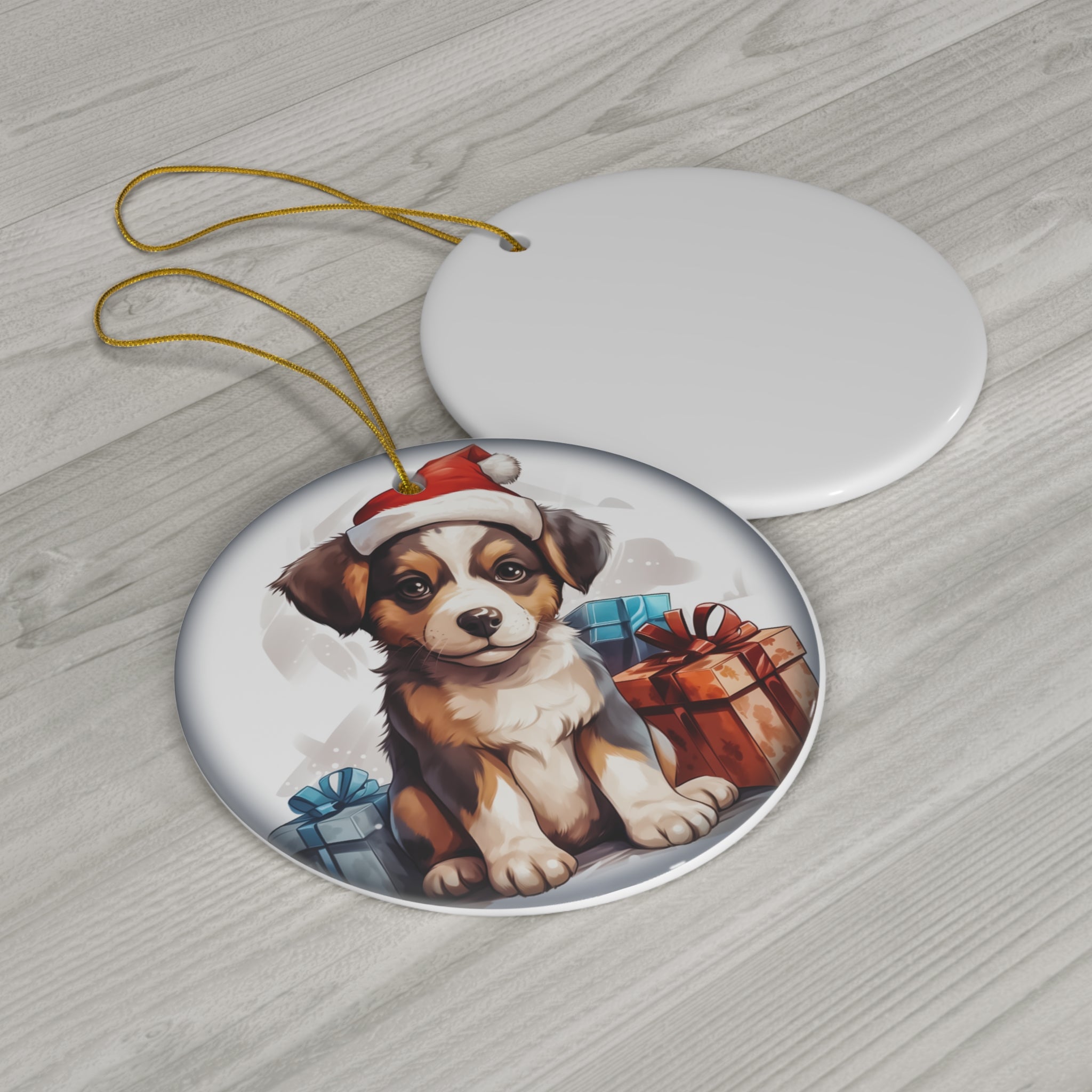 Dog Ceramic Disc Ornament          Item #2727833