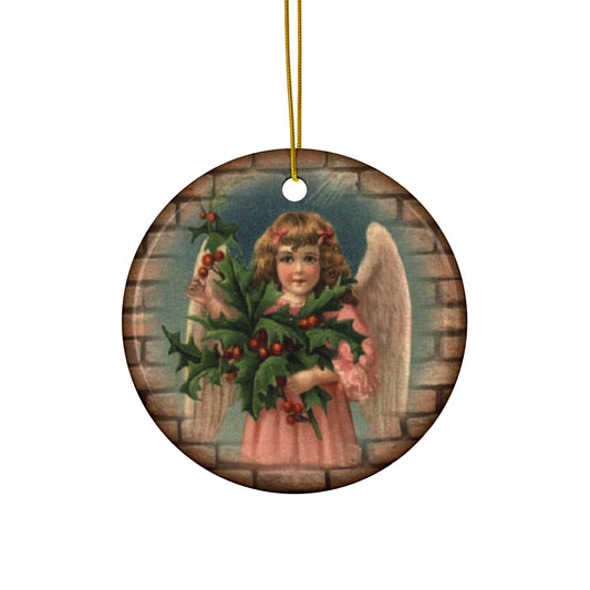 Angel Ceramic Disc Ornament        Item #7932824