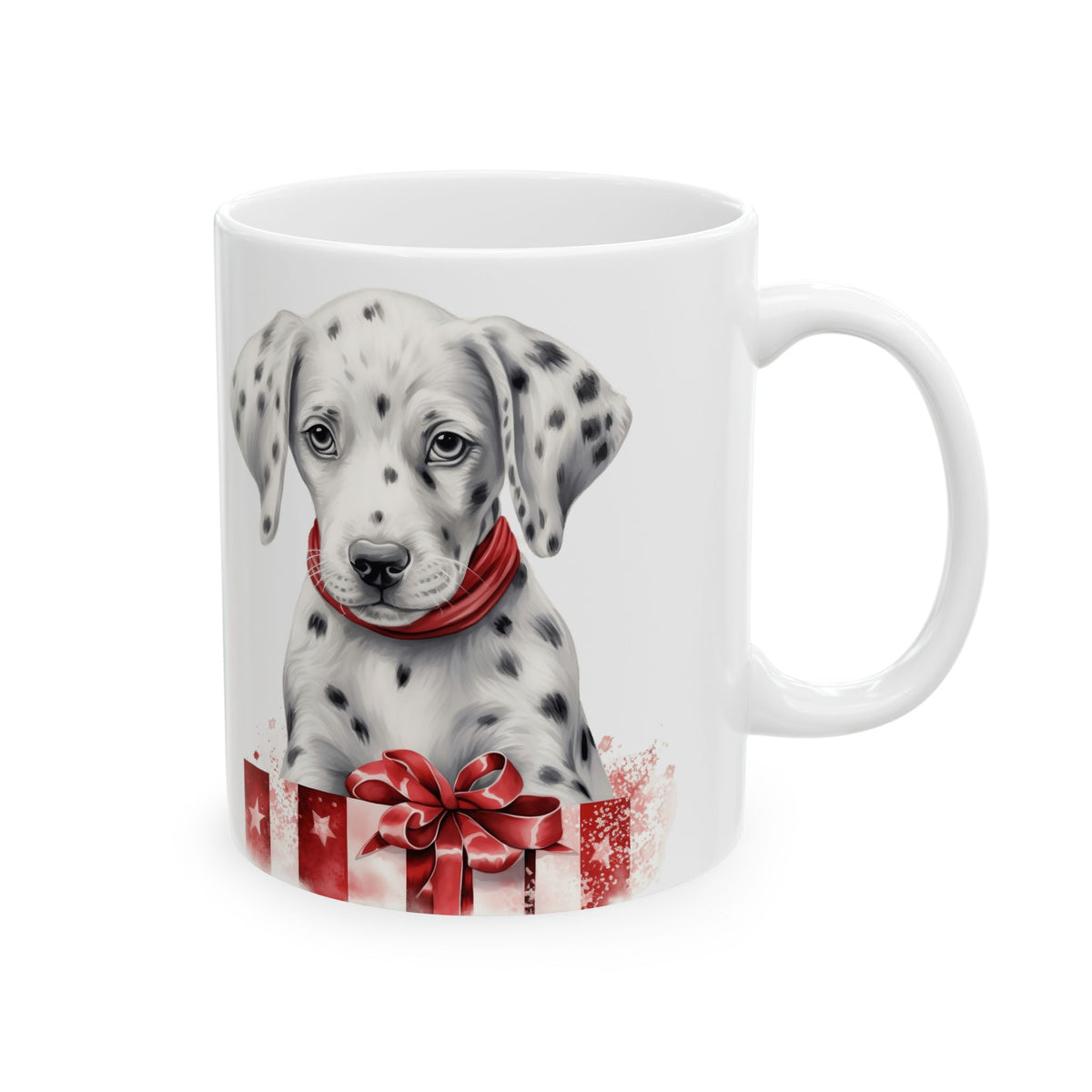 Dalmatian Dog Christmas Ceramic Mug 11oz    Item #637449