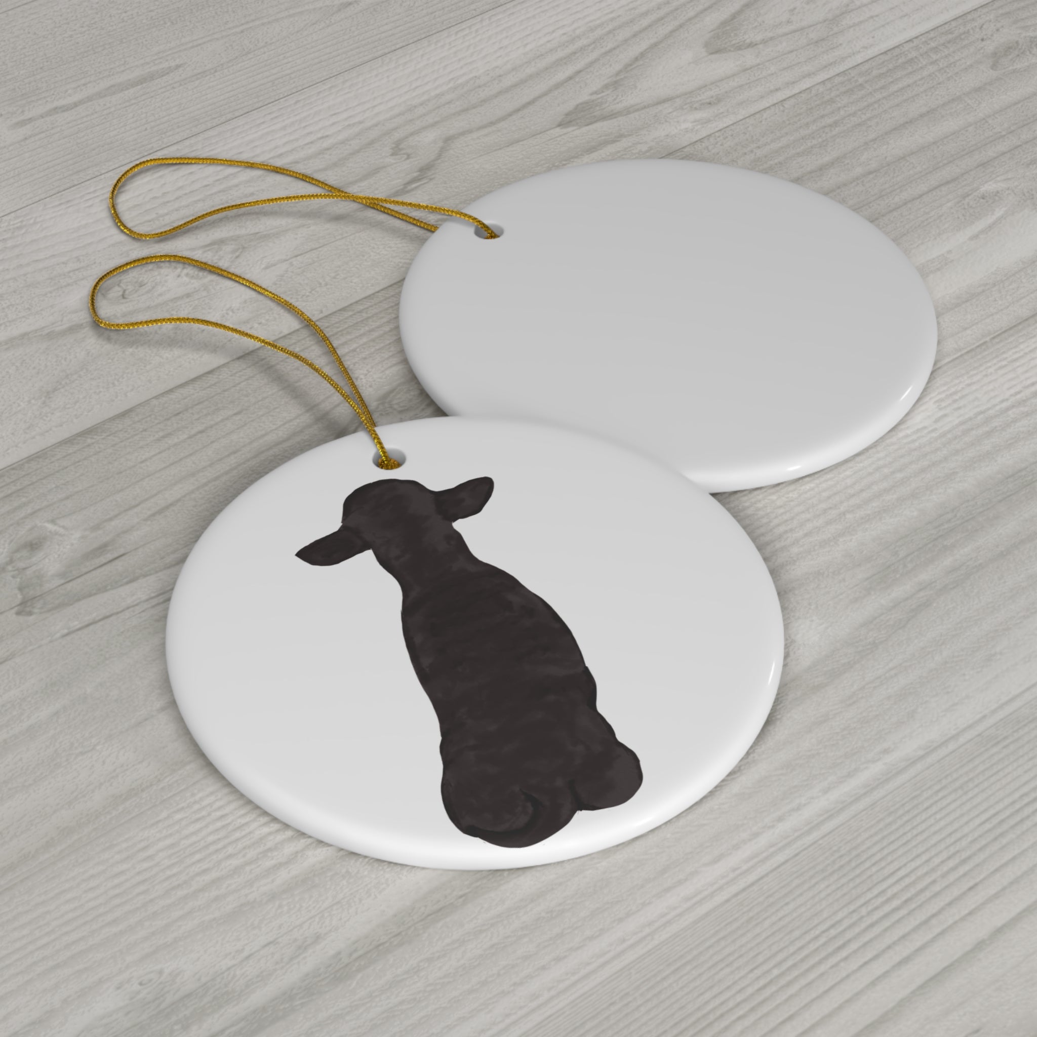 Dog Ceramic Disc Ornament       Item #8333144