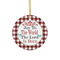 Joy To The World Ceramic Disc Ornament      Item #1400131