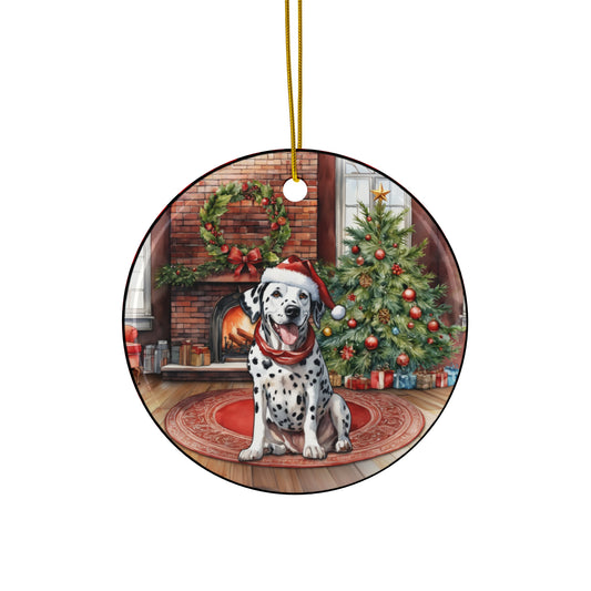 Ceramic Ornament - Dalmatian Christmas Dog       Item #7872507