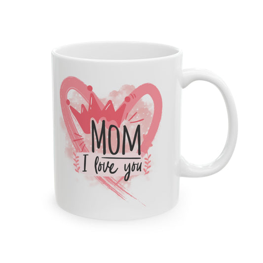 Pink Flamingo Heart Ceramic Mug – Cute Tropical Coffee Cup 11oz    Item #349672