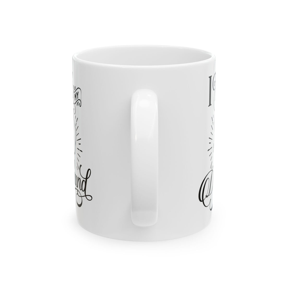 I Love My Dachshund Ceramic Mug — Cute Black Script Dog Lover Coffee Cup 11oz    Item #21629