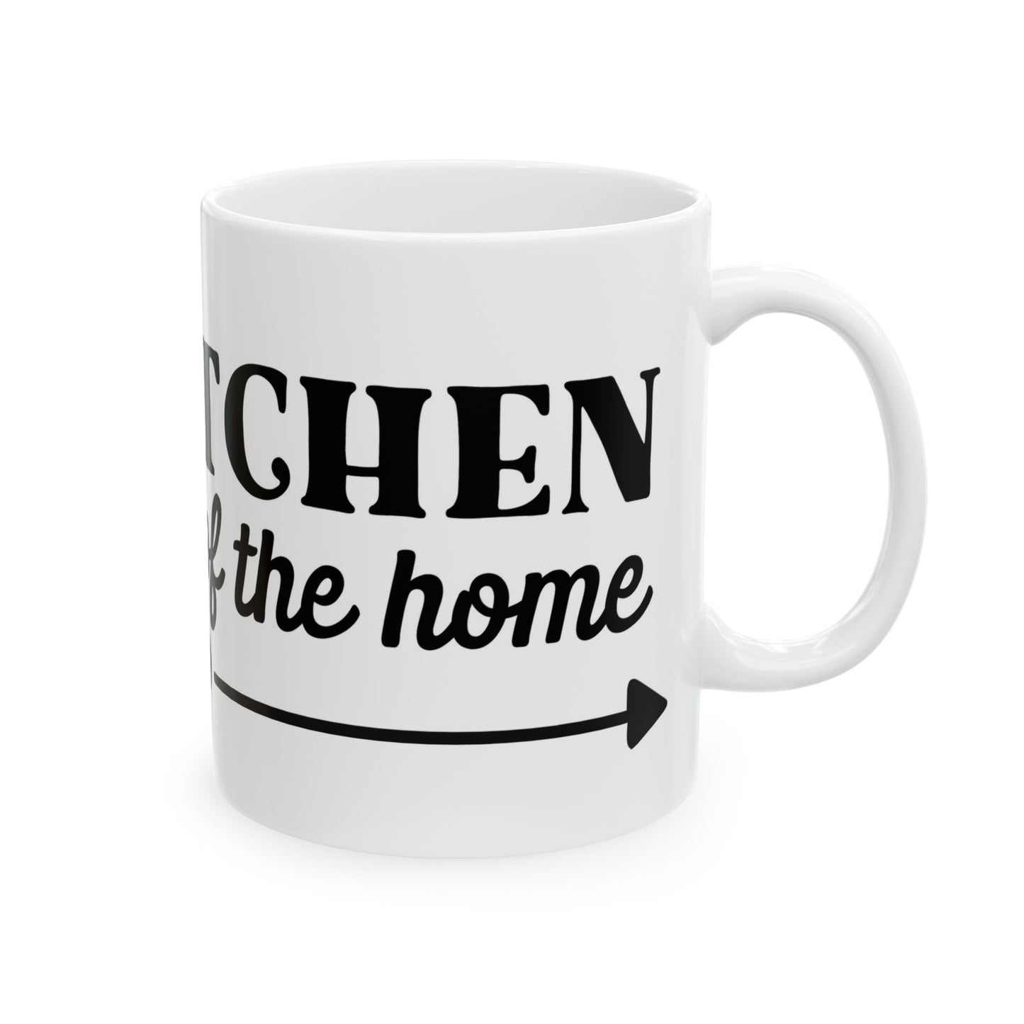 "The Kitchen Is the Heart of the Home" Ceramic Coffee Cup 11oz  Item #513373
