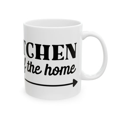 "The Kitchen Is the Heart of the Home" Ceramic Coffee Cup 11oz  Item #513373