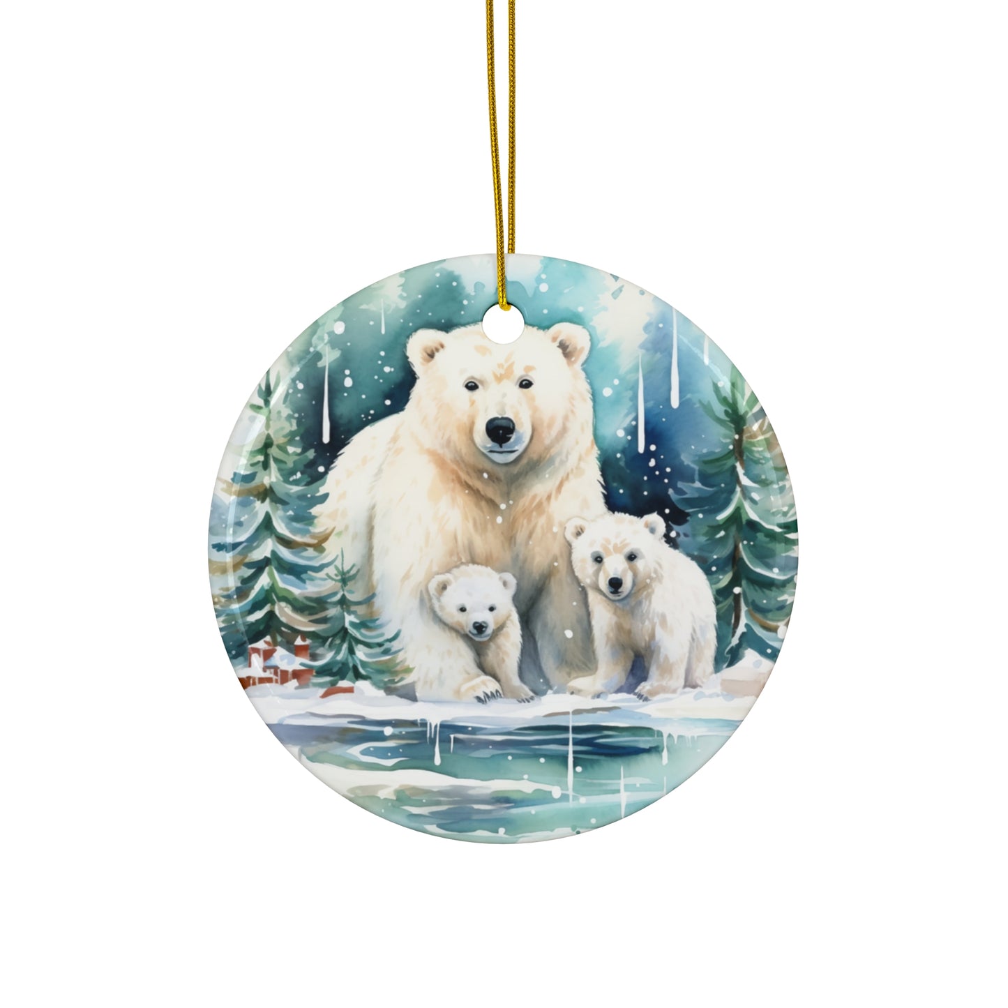 Ceramic Ornament - Polar Bear     Item #8512606