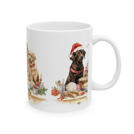 Christmas Dogs Baking Ceramic Mug 11oz  Item #392276